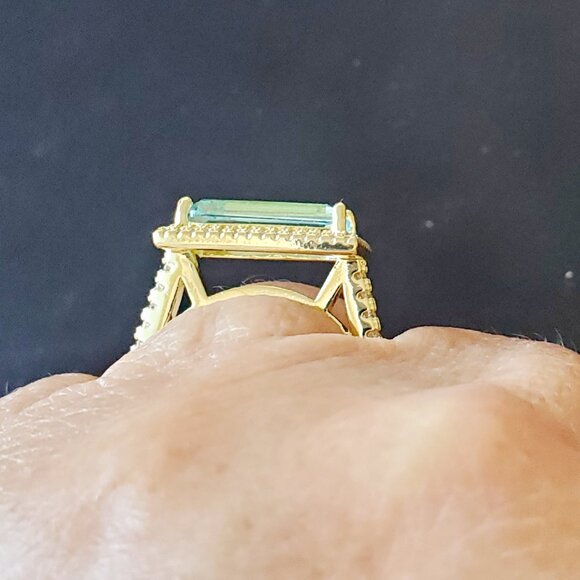 Sapphire Ring Size 7 - Picture 2 of 2